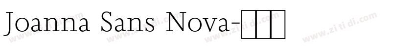 Joanna Sans Nova字体转换